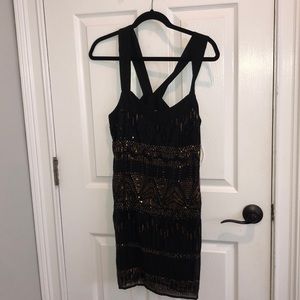 Black Sequin Dress